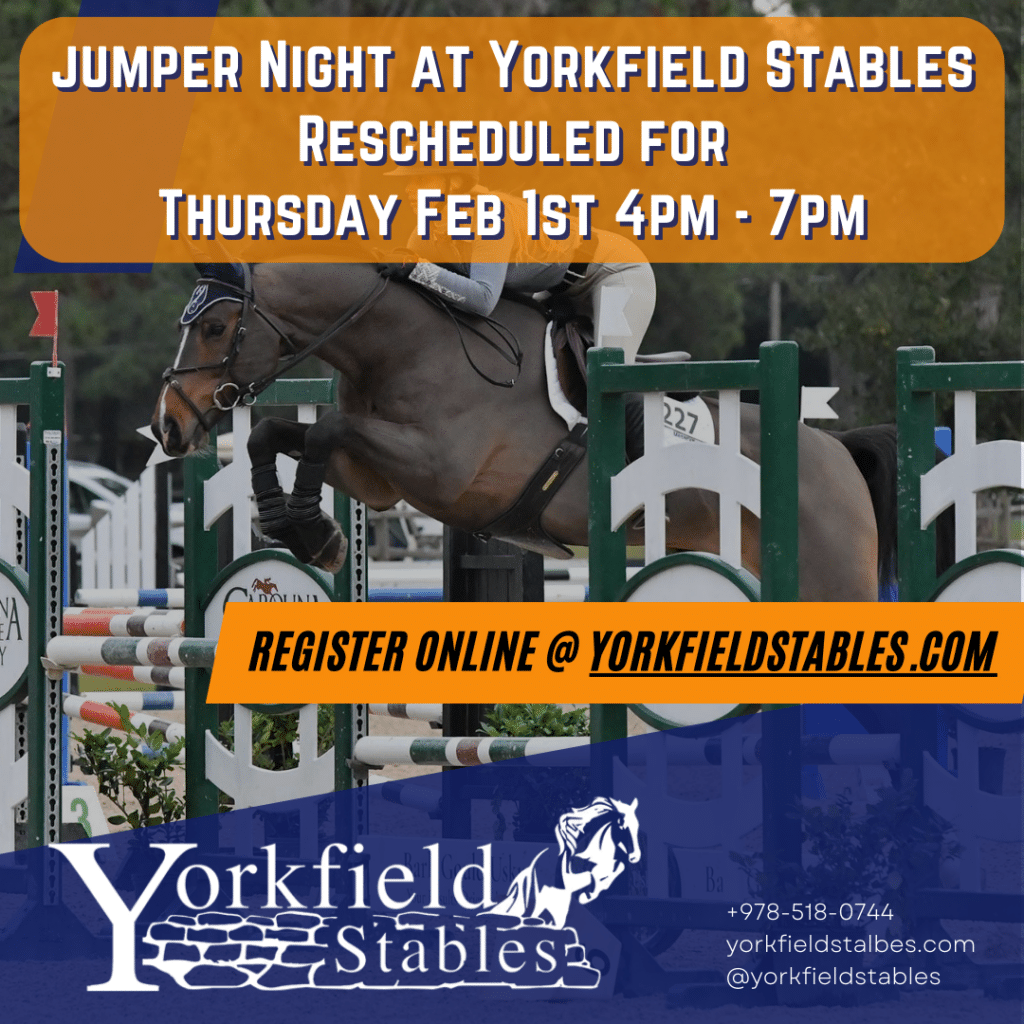 Register for our Jumper Night at Yorkfield Stables